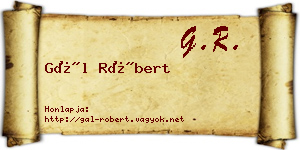 Gál Róbert névjegykártya